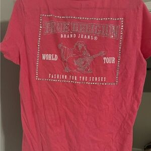True Religion Coral Graphic Tee